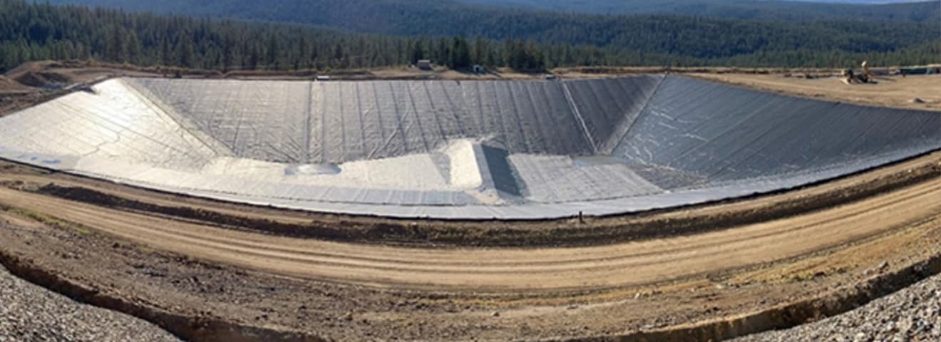 Installation of Geonet and Primary Liner in the South Pond